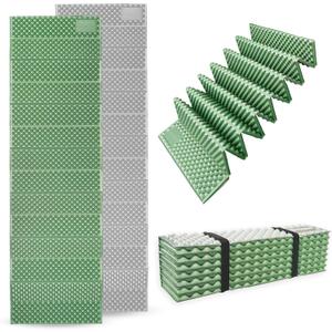 Camping and Backpacking Foam Sleeping Pad (75.59"L x 22.05"W x 0.87"Th, green)