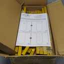 Putros Metal Arch Backdrop Stand Gold Wedding Arch Stand Set of 2 (7.2FT/6FT) Square Arched Frame for Birthday Party Graduation Ceremony Decoration