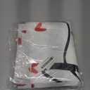 Horaldaily Valentine Tablecloth 60x104 Inch Rectangle, Mini Love Hearts White Washable Table Cover for Party Picnic Dinner Decor