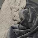 ACCU-WARMTH Cozy Heated Blanket Throw Size - Fast Warming Electric Throw Blanket with 6 Heat Settings & 4 Hours Auto-Off, Ideal Gift for Her,70x76, Slate Grey