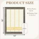 VIOLABBEY 12x16 Sliver Picture Frame, Vintage Frames without Mat