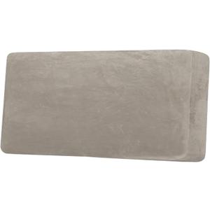 H.VERSAILTEX Velvet Stretch Individual Couch Cushion Cover Plush Cushion Slipcover for Loveseat Sofa Cushion Furniture Protector Seat Cushion Sofa Cover (1 Piece Sofa Cushion Cover, Oatmeal)