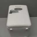 CUTIEWORLD Portable Mini Beverage Fridge for Office, White