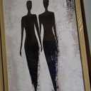 2Pcs Framed Black and White Contemporary Abstract Figure Wall Art Modern Minimalist Poster Prints Gallery Wall Decor for Living Room Bedroom Bathroom Studio 16x24 Inch Ready to Hang