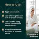 Jade Roller & Gua Sha Set  Natural Jade Face Roller for Puffiness, Wrinkles & Lifting  Cooling Facial Massage Tool for Glowing Skin, Stress Relief & Skincare Absorption