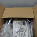 Drive Medical Shower Chair with Back & Padded Arms - Adjustable Height Bath Seat for Safety & Comfort - Lightweight Aluminum Construction- 350 Lb Capacity - White