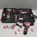 Pink Tool Set - 12V Cordless Drill Kit, 151 Piece Home Tool Set With Power Drill, Tool Kits for Men & Women, Perfect for Homeowner, Diyer, Handyman