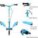 Kids Swing Scooter, 3 Wheels Drifting Scooter/Wiggle Scooters with Adjustable Height & Foldable for Boys/Girl/Ages 5-12 Years