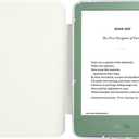 MOROCK Slim Case for All-New Kindle(11th Generation,2024/2022 Release,Model No. RS23CV/C2V2L3), Lightweight Glitter PU Leather and PC Clear Acrylic Back Cover, Auto Sleep/Wake, Glitter White