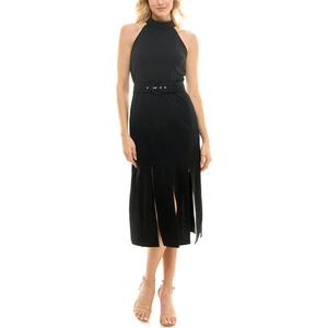 Maison Tara Womens Carwash Hem Midi Dress, Size: 12