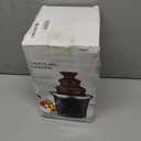 MINI Chocolate Fountain Machine Small Electric Chocolate Fondue Fountain Machine for Party for Candy Butter Cheese (Black)