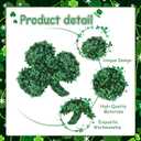 7.9'' St. Patrick's Day Table Decoration Artificial Leaf Clover Shamrocks Wooden Signs Irish Decor Lucky Green Clover for Irish Holidays Party Home Office Window Decor