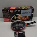 Hawkins Nonstick Appe Pan with Glass Lid, 12 Cups, Diameter 22 cm, Black, Cast Aluminium, Red