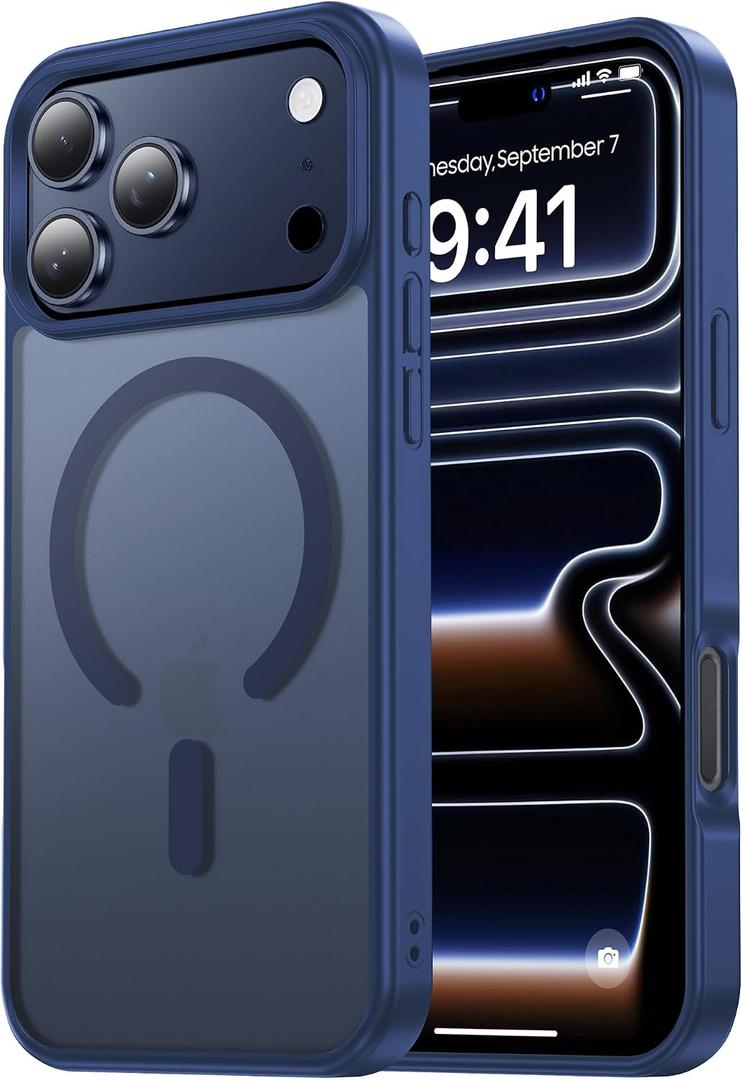 Tigowos for iPhone 18 Pro Max Case/17 Pro Max, Magnetic, Blue