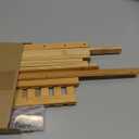 Yalikop Matcha Station Shelf,15.7'' Coffee Station Organizer, 2 Tiers Bamboo Mug Holder Countertop,Desktop Flower Pot Rack for Home Living Room Window Sill Foldable Display Storage Shelf(Wood)