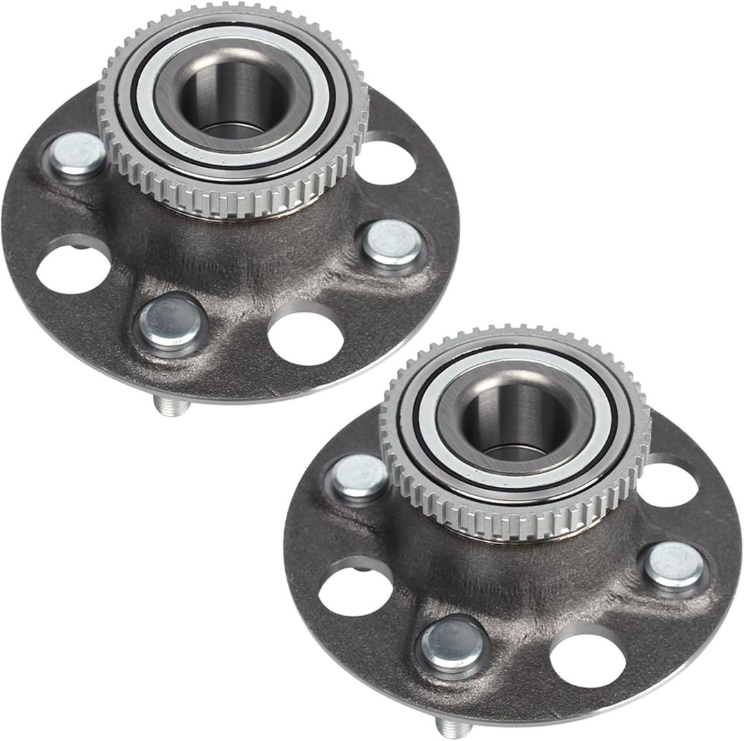 Autoround Pair 512175 Rear Wheel Bearings and Hub Assembly Compatible with Honda Civic 2001-2005, Acura EL 2001-2005 4-Lug w/ABS