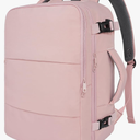 Taygeer Travel Backpack for Women, Carry On Backpack with USB Charging Port & Shoe Pouch, TSA 15.6inch Laptop Mochila Flight Approved, Nurse Bag Casual Daypack for Weekender Business Hiking, Pink
