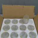 SHMILMH Clear Tealight Candle Holders Set of 24, Glass Votive Candle Holders with Rim for Wedding Table Centerpiece Birthday Party Christmas Decor