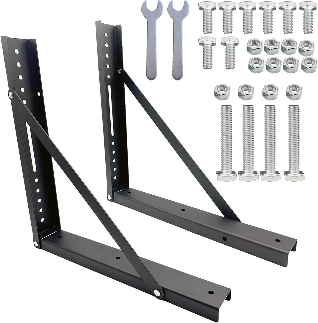 17 x 17 Inch Truck Toolbox Mounting Kit, Black