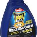 Raid Max Bug Barrier and Killer Refill, For Indoor and Outdoor Use, Keeps Listed Bugs Out, 30 oz