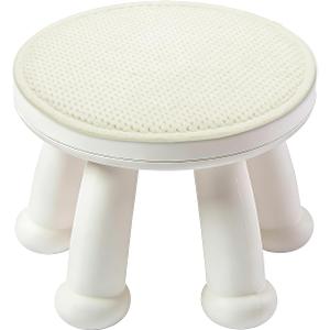 uxcell Round Stool Cushion, 10 x 10 Inch Round Seat Pads with Elastic Straps, Anti-Slip Soft Round Pad Chair Seat Cushions for Dining Chairs Kitchen Bar High Stool, White