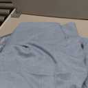 Linen Grommet Curtains 108 inches Long 2 Panels Set for Living Room Sliding Glass Door Back Tab Pocket Semi Sheer Soft Light Blue Cotton Curtains Baby Blue Drapes 108 inch Floor to Ceiling Length, Light Blue, 52"W x 108"L (Pack of 2)