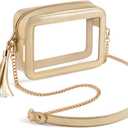 Unilily Clear Bag for Stadium Events – Stadium Approved Clear Purse Crossbody Bag for Women, Concerts, Sports, and Festivals