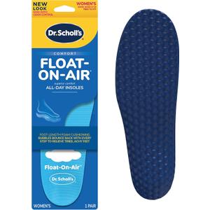 Dr. Scholl's Float-On-Air Comfort Insoles, Women, 1 Pair, Full Length (Dark Blue)