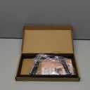 Cutting Board Organizer Rack, 1-Pack Adjustable Bakeware Organizer Holder for Cabinet Countertop, 7 Slots Metal Rack Cookie Baking Sheet, Pot Pan Lids Divider Kitchen Organization Storage, Black