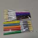 Paint Brushes for Kids, 10 Pcs Big Washable Chubby Toddler Paint Brushes, Easy to Clean & Grip Round and Flat Preschool Paint Brushes with No Shed Bristle for Acrylic Paint, Washable Paint (Assorted Colors)