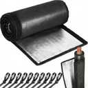 3-Layer HVAC Copper Pipe Insulation Cover, 72''x10.2'' 600D Oxford AC Line Insulation Cover Outdoor, Air Conditioner Line Insulation Sleeve, HVAC Foam Wrap for Mini Split & Heat Pump, Black