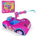 Kids Pool Floats with Pink Water - Toddler Inflatable Pool Toys for Girls Ages 3-8，Princess Swim Float with 3-Layer Safety Seat, Fun Summer Outdoor Water Toy Gift for Kids, Repair Patches Included