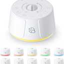 Sound Machine White Noise Machine - 30 Soothing Sounds, 10 Colors Night Light, Rechargeable Battery- Travel Portable Sound Machine for Sleep Baby Adults, Perfect Sleeping Companion