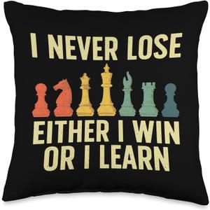 Best Chess Player For Men Kids Boys Board Game Chess Lover Throw Pillow (16x16)