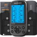 AVCOO 3-in-1 TENS Unit Muscle Stimulator, EMS Massager Machine with 24 Modes & 40 Levels for Shoulder, Back, Neck, Sciatica Pain Relief, Portable-Size Electronic Pulse Massager with 12 Pads, EVA Case
