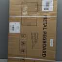 Peg Board, 3 Pack Metal Pegboard Panels White Pegboards Wall Organizer with Frame Large Heavy Duty Peg Board with Hooks for Walls Home, Garage Tool Storage, Office, Craft Room, Kitchen 2416