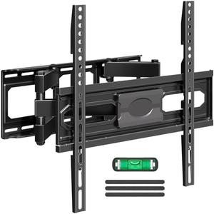 TV Wall Mount for Most 32-65 inch Flat Screen/LED/4K TVs, TV Mount with Swivel and Tilt Articulating Dual Arms, Full Motion Wall Mount up to 16” Stud, Max VESA 400X400mm, up to 99lbs