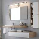 KAISITE Brushed Nickel Modern Bathroom Light - 39 Inch Dimmable 5CCT LED Vanity Light for Restroom