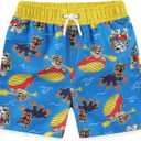 Paw Patrol Marshall Chase Rubble Boys UPF 50+ Swim Trunks Shorts Bathing Suit for Toddler and Big Kids, Size 3T