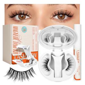 LASHVIEW Upgrade Magnetic Eyelashes with Applicator Soft Magnetic Eyelashes Natural Look Reusable No Glue Needed Easy to Wear and Remove (YT15)
