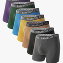 BAMBOO COOL Men's Ultra ComfortSoft Underwear, Moisture Wicking & Breathable No Ride Up Boxer Briefs with Fly, Multipack
