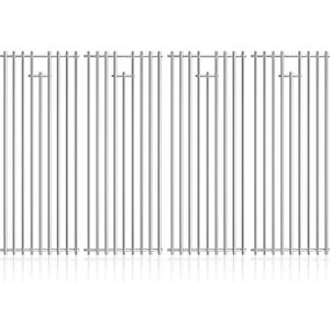 4Pack 7.5" x 19.25" Stainless Steel BBQ Grill Grates Replacement Parts for 16517 Bull BBQ Angus, Brahma, Lonstar Select, Outlaw Steer Premium, Lonestar Select 7 Burner (19.25''D x 30''W)