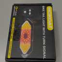 Bike Tail Light with Turn Signals USB Rechargeable Bike Turn Signals 120 Lumens Ultra Bright LED Turn Signals for Bicycle 5 Mode with 10PCS Safety Reflective Tape for Cycling Electronics