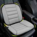 kingphenix Car Seat Cushion with Lumbar Support Pillow: Enhanced Comfort Memory Foam Design for Pain Relief, Ideal for Drivers and Office Use - Ergonomic Lumbar Comfort for Long Sitting - Gray