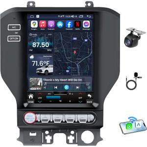 8 Core 4G RAM 64G ROM Car Radio Stereo for Ford Mustang 2015 2016 2017-2025: 9.7inch Replacement Android 5G WiFi Wireless CarPlay Android Auto GPS Navigation Upgrade(RDS High-Fidelity Sound) Head Unit