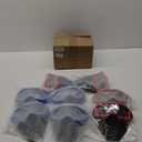 8 Pack Tactical Mask for Kids with Safety Goggles to Protect Eyes, Full Mask Eye Protection for Christmas Kids Gifts CS Airsoft Shooting Game Party (Bright Color)