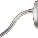 Kenney KN60961 Twist & Fit No Tools Camlock Tension 6" Curved Shower Curtain Rod with Non-Slip, Non-Scratch Ends, 57-72" Adjustable Length, Brushed Nickel, 1" Diameter Rust Resistant Steel Tube