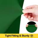Smiry Spandex Tablecloth 6 Pack, Elastic Fitted Stretch Tablecloth for 6FT Rectangle Tables, Waterproof Washable Table Cover Skirt for Wedding, Banquet & Parties (Emerald Green, 72Lx30Wx30H Inch)