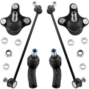 Front Lower Ball Joints Sway Bar End Links Outer Tie Rod Ends for Audi A3 2006-2013 for Volkswagen Eos 2007-2016 Golf 2010-2014 GTI 07-14 Jetta 06-18 Beetle 12-17 Passat 12-16 Rabbit 06-09