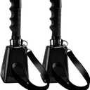 10IN Cow Bells with Wrist Strap Large Cheering Cowbells for Sporting Events Solid Metal Noise Makers Hand Bell Chimes for Football Games, School Parties, Graduations, Percussion Musical Instruments